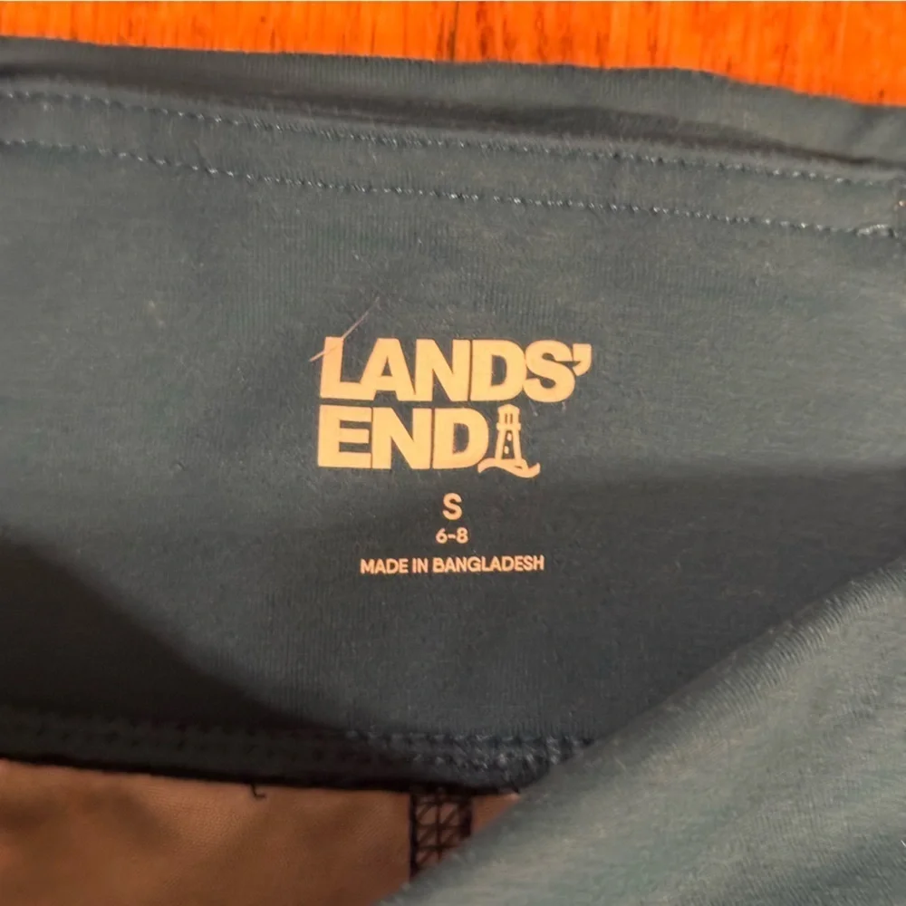 Lands' End Women's Repreve Active Yoga Pants Tie Dye  Size S